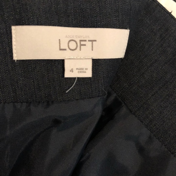 LOFT Dark Denim Pencil Skirt - Picture 5 of 5